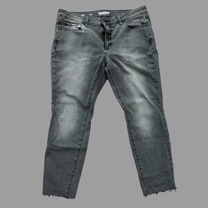 Sonoma Goods For Life Gray Skinny Ankle Jeans Stretchy Women Size 16PS